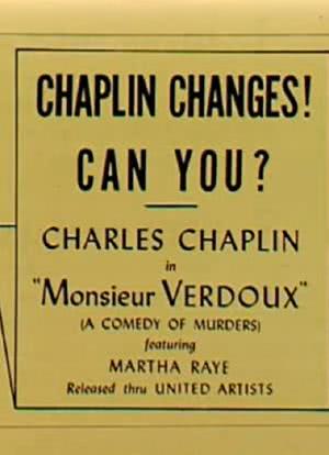 Chaplin Today: Monsieur Verdoux海报封面图