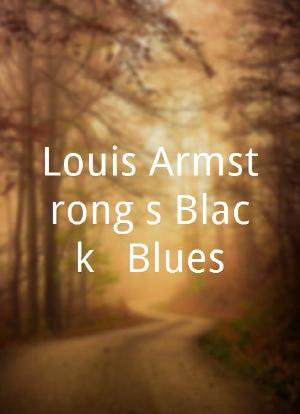 路易斯·阿姆斯特朗的黑人形象与蓝调音乐海报封面图