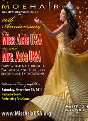 26th Annual Miss Asia USA and 10th Annual Mrs. Asia USA Cultural Pageants海报封面图