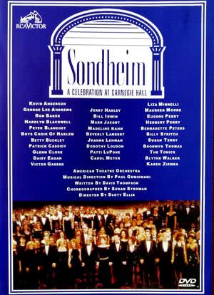 Sondheim卡耐基音乐大厅庆祝音乐会海报封面图