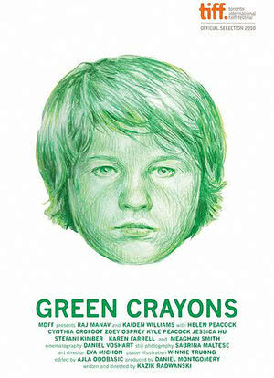 绿色蜡笔海报封面图