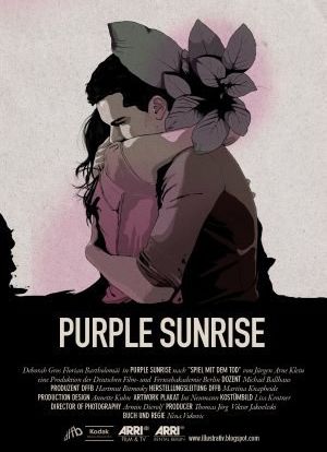 紫色日出海报封面图