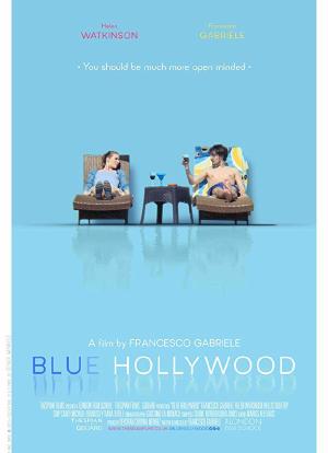 蓝色好莱坞海报封面图