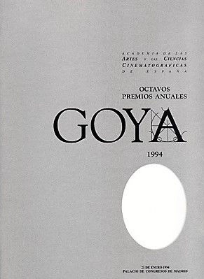 VIII premios Goya海报封面图